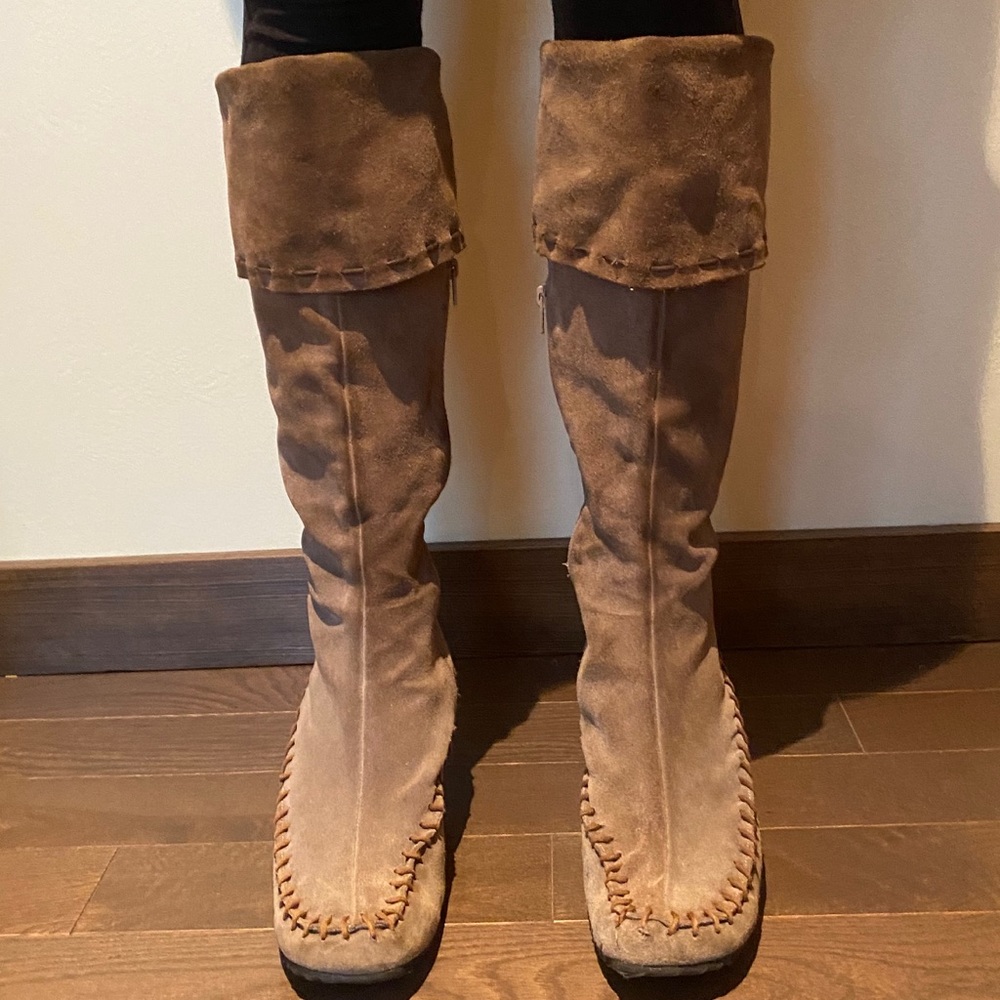 Suede Italian boots